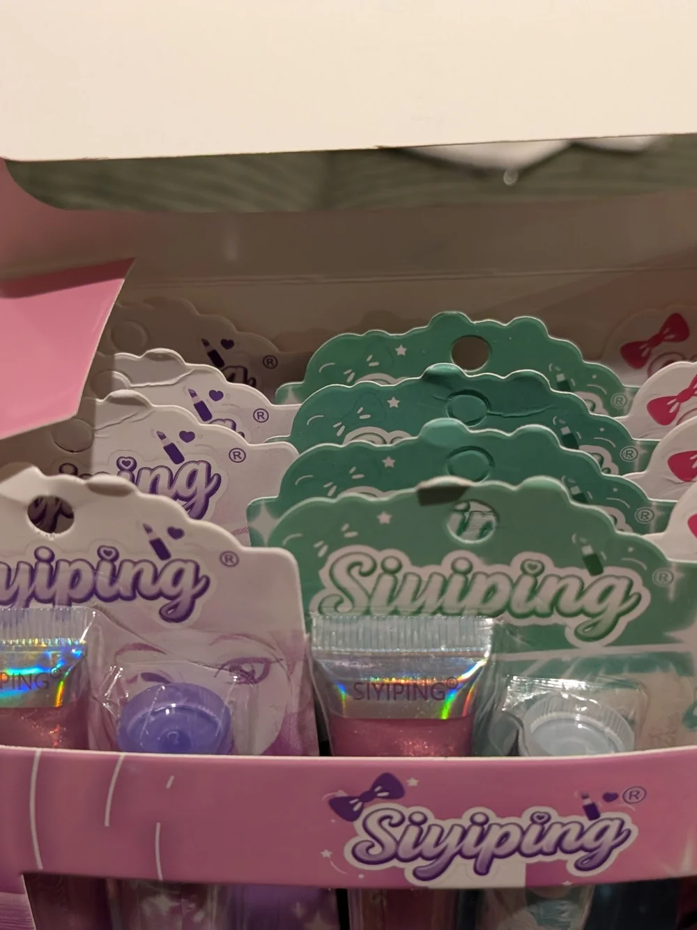 12 K-pop Demon Hunters Siyiping Lip Gloss Trio Pack Bulk
